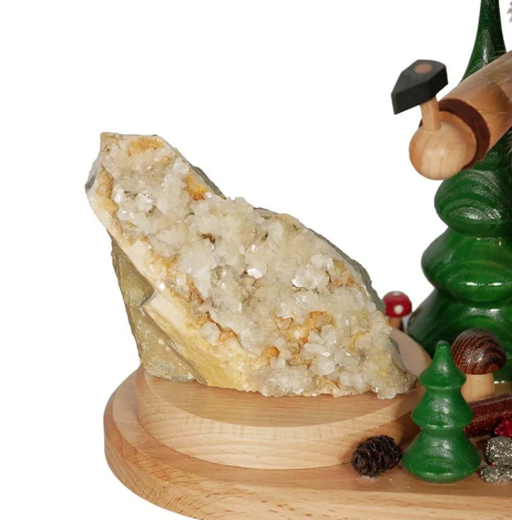 DWU Drechselwerkstatt Uhlig Räuchermännchen*Räuchermännchen Wichtel Hauer, 26 cm von