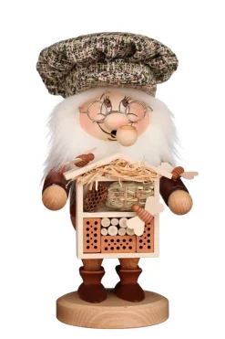 Christian Ulbricht Räuchermännchen*Räuchermännchen Wichtel Insektenfreund, 28 cm von