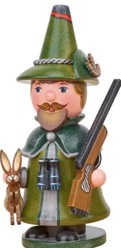 Hubrig Volkskunst Räuchermännchen*Räuchermännchen Wichtel Jäger von