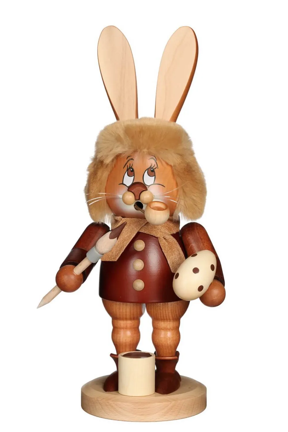 Christian Ulbricht Osterhasen*Räuchermännchen Wichtel Osterhase mit Pinsel, 34 cm von