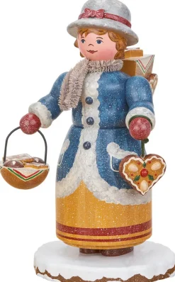 Hubrig Volkskunst Räuchermännchen*Räuchermännchen Winterkind Lebkuchenhändlerin von