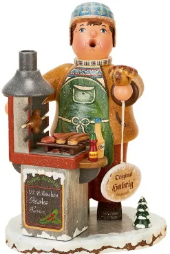 Hubrig Volkskunst Neuheiten | Räuchermännchen*Räuchermännchen Winterkind Grillmeister, 20 cm von
