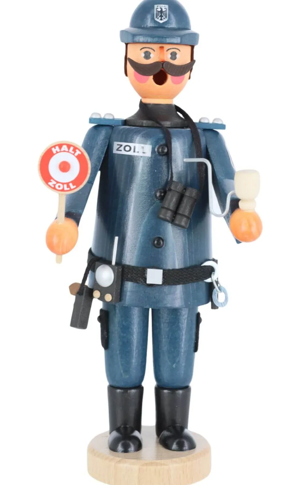 Karl Werner Räuchermännchen*Räuchermännchen Zöllner in blauer Uniform von