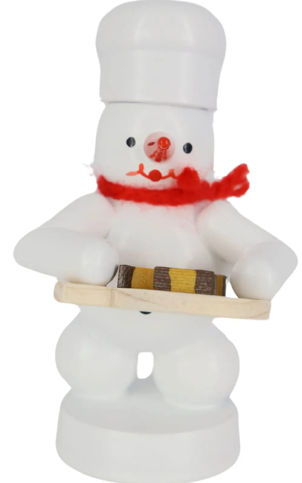 Zenker Holzfiguren & Dekofiguren*Schneemann Bäcker mit Nußecken, , 8 cm von Ralf