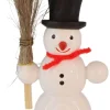 SEIFFENcom by Nestler GmbH Neuheiten*Schneemann mit Besen, 6 cm von SEIFFEN.COM