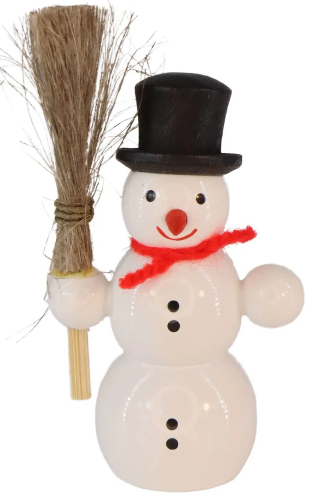SEIFFENcom by Nestler GmbH Neuheiten*Schneemann mit Besen, 6 cm von SEIFFEN.COM