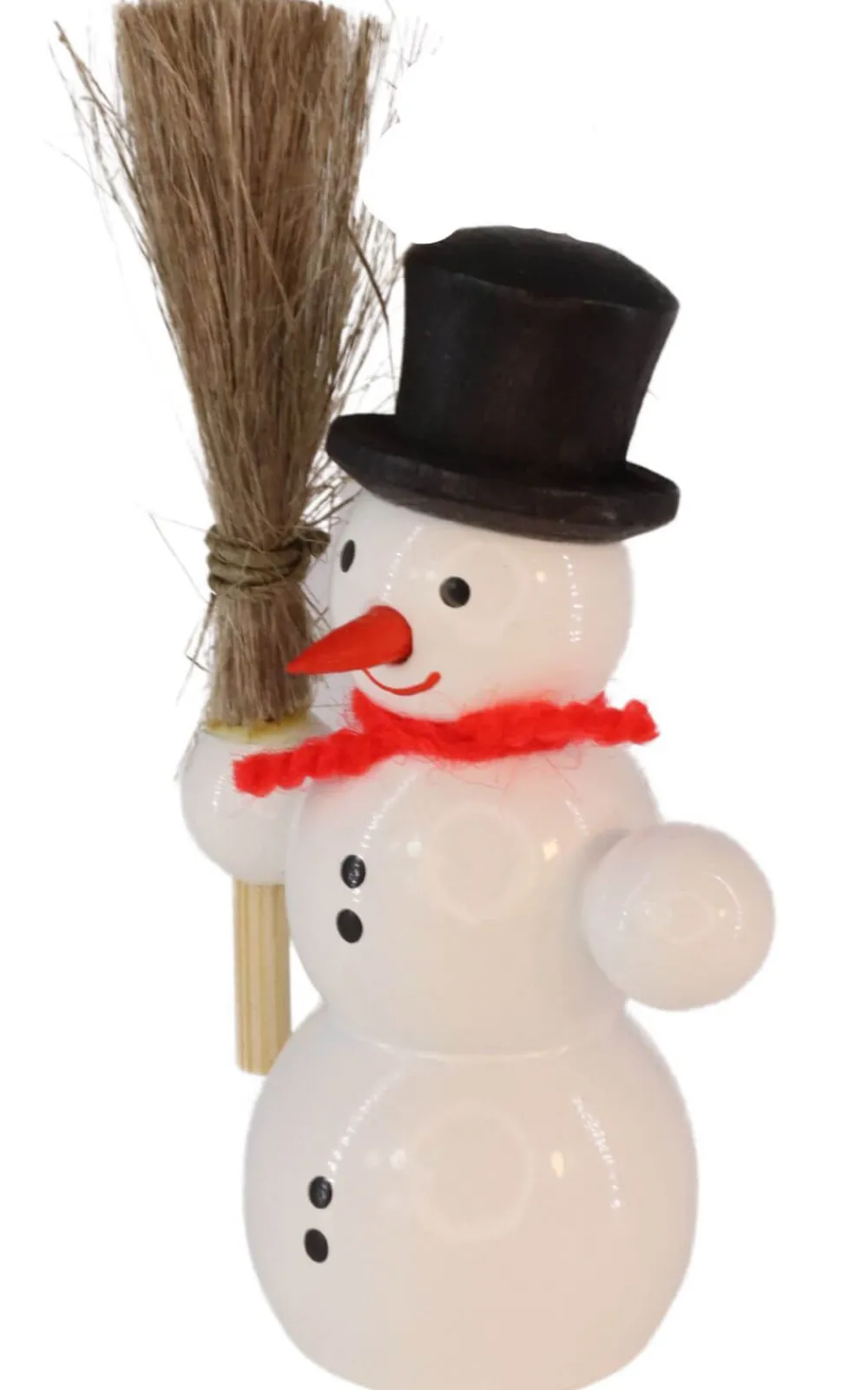 SEIFFENcom by Nestler GmbH Neuheiten*Schneemann mit Besen, 6 cm von SEIFFEN.COM