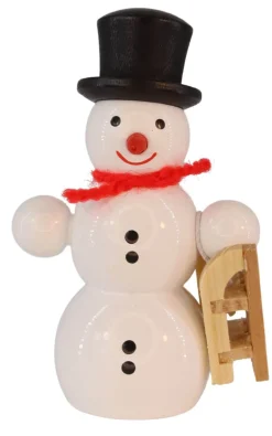 SEIFFENcom by Nestler GmbH Neuheiten | Weihnachtsfiguren*Schneemann mit Schlitten, stehend von SEIFFEN.COM