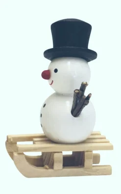 SEIFFENcom by Nestler GmbH Neuheiten | Weihnachtsfiguren*Schneemann mit Schlitten von SEIFFEN.COM