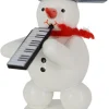 Zenker Holzfiguren & Dekofiguren*Schneemann Musikant mit Melodica, , 8 cm von Ralf