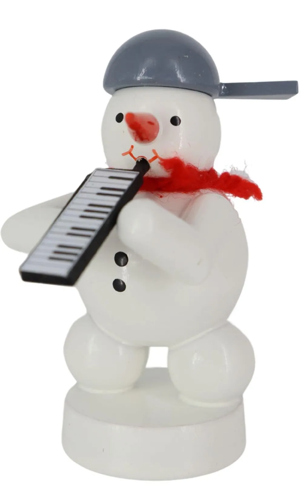 Zenker Holzfiguren & Dekofiguren*Schneemann Musikant mit Melodica, , 8 cm von Ralf