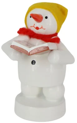 Zenker Holzfiguren & Dekofiguren*Schneemann Musikant Sängerin, , 8 cm von Ralf