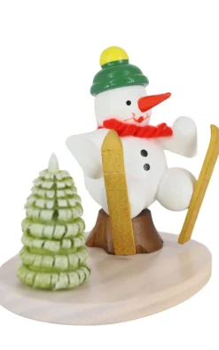 Zenker Holzfiguren & Dekofiguren*Schneemann Ski-Unfall, 7 cm von Ralf