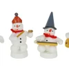 Zenker Holzfiguren & Dekofiguren*Schneemannkapelle mit Hackbrett, Klanghölzer, Agogo, Doppelhalsgitarre von Ralf