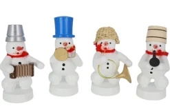 Zenker Miniaturen | Holzfiguren & Dekofiguren*Schneemannkapelle mit Trompete, Klarinette, Akkordeon, Waldhorn von Ralf