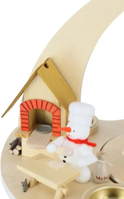 Zenker Neuheiten | Weihnachtspyramiden*Schneemannpyramide Weihnachtsbäckerei, 27 cm von Ralf