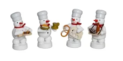 Zenker Holzfiguren & Dekofiguren*Schneemannquartett Weihnachtsbäckerei IV, von Ralf