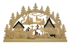 Romy Thiel Schwibbogen*Schwibbogen Dorf - Waldmotiv, 63 cm von