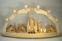 Richard Glässer GmbH Einzelstücke | Schwibbogen*Schwibbogen Dresdener Frauenkirche, 80 cm von Richard Glässer