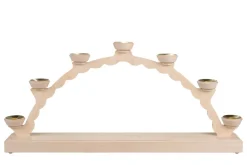 SEIFFENcom by Nestler GmbH Schwibbogen*Schwibbogen Leerbogen für Wachskerzen, 50 cm von SEIFFEN.COM