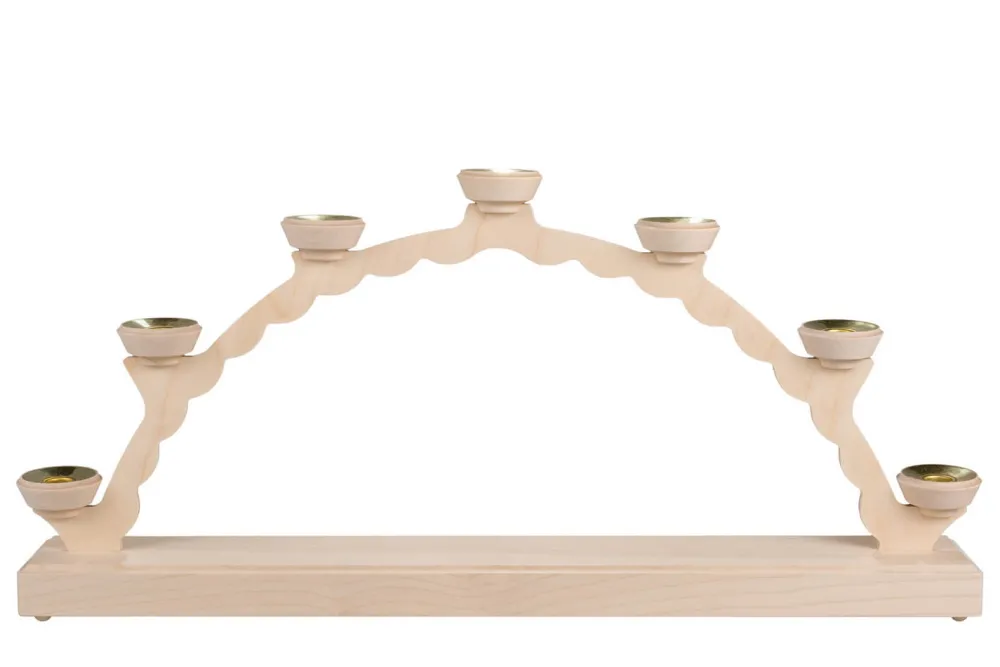 SEIFFENcom by Nestler GmbH Schwibbogen*Schwibbogen Leerbogen für Wachskerzen, 50 cm von SEIFFEN.COM