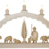 SEIFFENcom by Nestler GmbH Schwibbogen*Schwibbogen mit geschnitzter Schäferei von SEIFFEN.COM