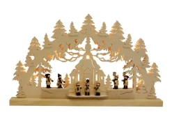 Romy Thiel Schwibbogen*Schwibbogen Seiffener Kirche, 63 cm von
