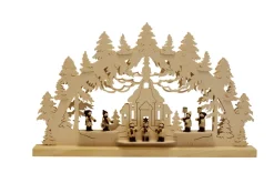 Romy Thiel Schwibbogen*Schwibbogen Seiffener Kirche, 63 cm von