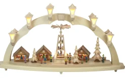 Richard Glässer GmbH Einzelstücke | Schwibbogen*Schwibbogen Weihnachtsmarkt, 80 cm von Richard Glässer