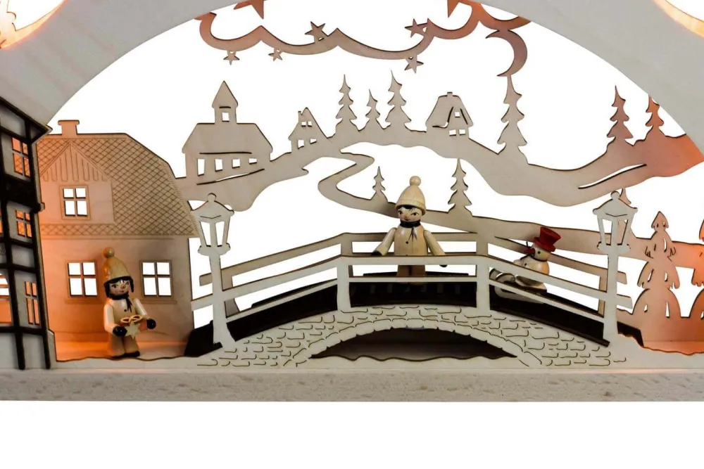 Weigla Holzkunst Schwibbogen*Schwibbogen Winterkind Erzgebirge von Weigla