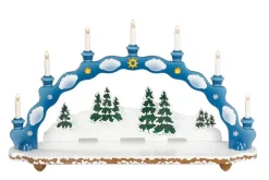 Hubrig Volkskunst Neuheiten | Schwibbogen*Schwibbogen Winterkinder, elektrisch beleuchtet, 75 cm von