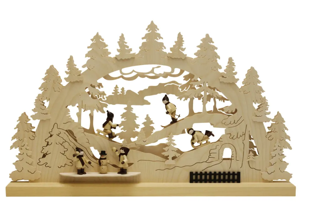 Romy Thiel Schwibbogen*Schwibbogen Winterlandschaft, 63 cm von