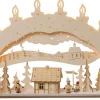 Weigla Holzkunst Schwibbogen*Schwibbogen Winterzauberland mit Räucherhäuschen von Weigla