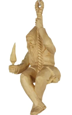 Schnitzkunst aus dem Erzgebirge Holzschnitzereien*Seilfahrt geschnitzt, , 14 cm von