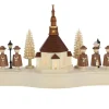 SEIFFENcom by Nestler GmbH Sockelbrett*Sockel Seiffener Dorf und Kurrende, beleuchtet, 36 cm von SEIFFEN.COM