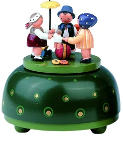 KWO Spieluhr / Spieldose*Spieluhr &amp; Spieldose Kinderreigen mit Melodie: Hopp, hopp, hopp von