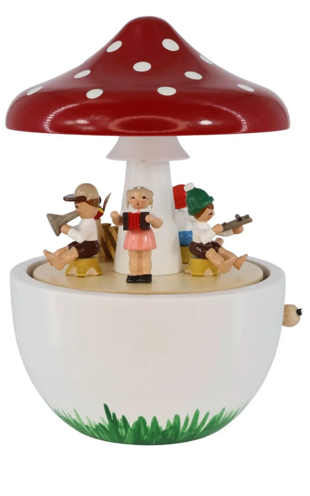 Richard Glässer GmbH Spieluhr / Spieldose*Spieluhr Pilz mit der Melodie "Kleine Welt", 17 cm von Richard Glässer