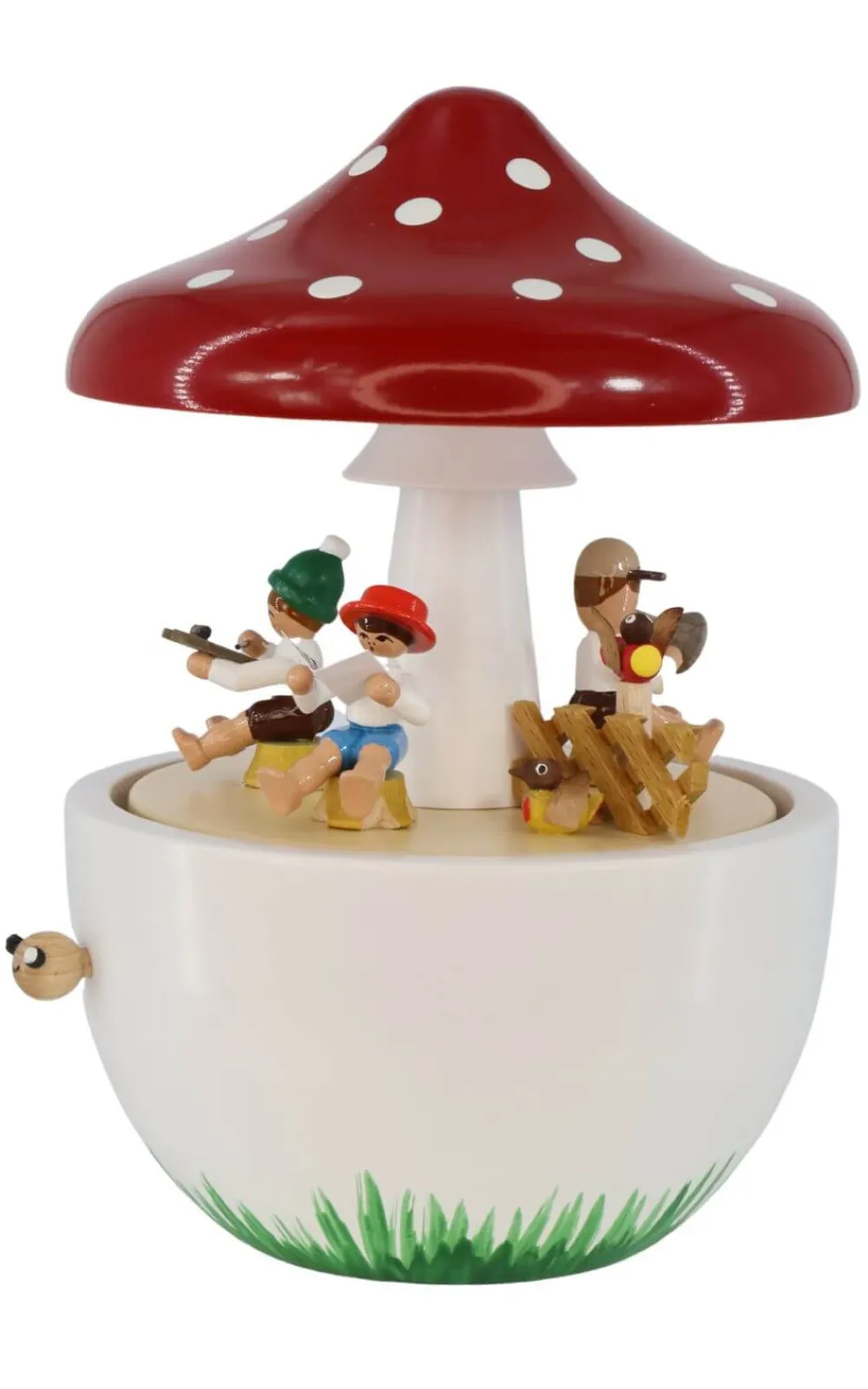 Richard Glässer GmbH Spieluhr / Spieldose*Spieluhr Pilz mit der Melodie "Kleine Welt", 17 cm von Richard Glässer