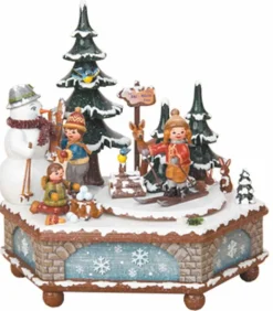 Hubrig Volkskunst Auslaufartikel | Spieluhr / Spieldose*Spieluhr Winterzeit Melodie: Kling Glöckchen kling von