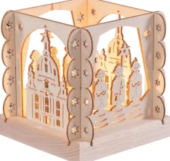 Weigla Holzkunst Neuheiten | Kerzenhalter Weihnachten*Teelichthalter Frauenkirche von Weigla