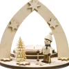 Weigla Holzkunst Neuheiten | Kerzenhalter Weihnachten*Teelichthalter Winterkind auf Ski von Weigla