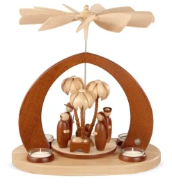 Müller Kleinkunst Teelichtpyramiden*Teelichtpyramide mit Christi Geburt modern, 32 cm von