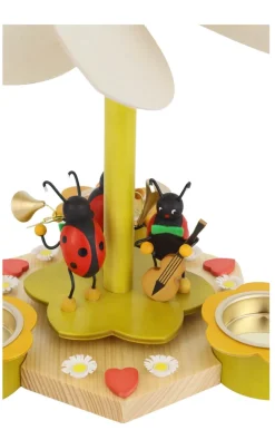 Zenker Osterpyramide & Osterkerzenhalter*Teelichtpyramide mit Käfermusikanten, 19 cm von Ralf