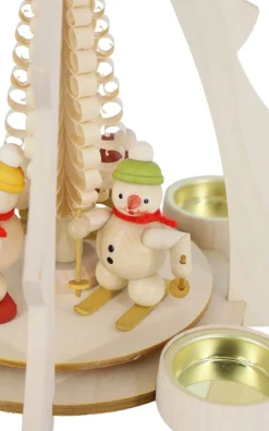 Zenker Weihnachtspyramiden*Teelichtpyramide mit Schneemännern, 33 cm von Ralf