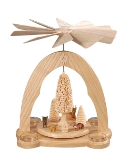 Albin Preißler Weihnachtspyramiden*Teelichtpyramide mit Waldtieren, , 28 cm von