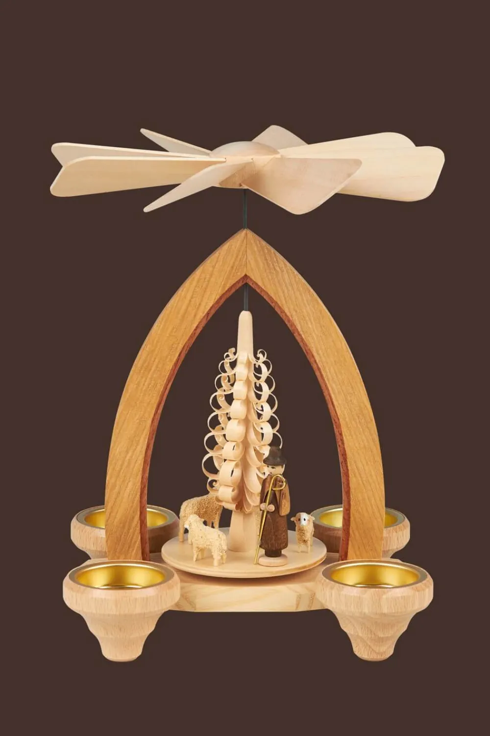 Heinz Lorenz Neuheiten | Teelichtpyramiden*Teelichtpyramide Schafe, 26 cm von