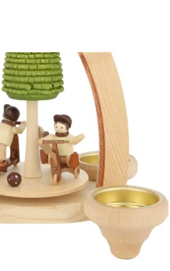 Heinz Lorenz Osterpyramide & Osterkerzenhalter*Teelichtpyramide Spielwiese, 26 cm von