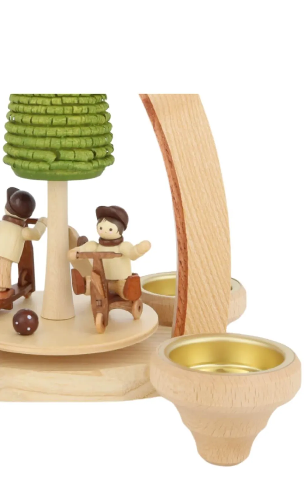 Heinz Lorenz Osterpyramide & Osterkerzenhalter*Teelichtpyramide Spielwiese, 26 cm von