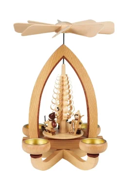 Heinz Lorenz Neuheiten | Teelichtpyramiden*Teelichtpyramide Weihnachtsmotiv, 28 cm von