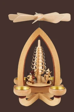 Heinz Lorenz Neuheiten | Teelichtpyramiden*Teelichtpyramide Weihnachtsmotiv, 28 cm von